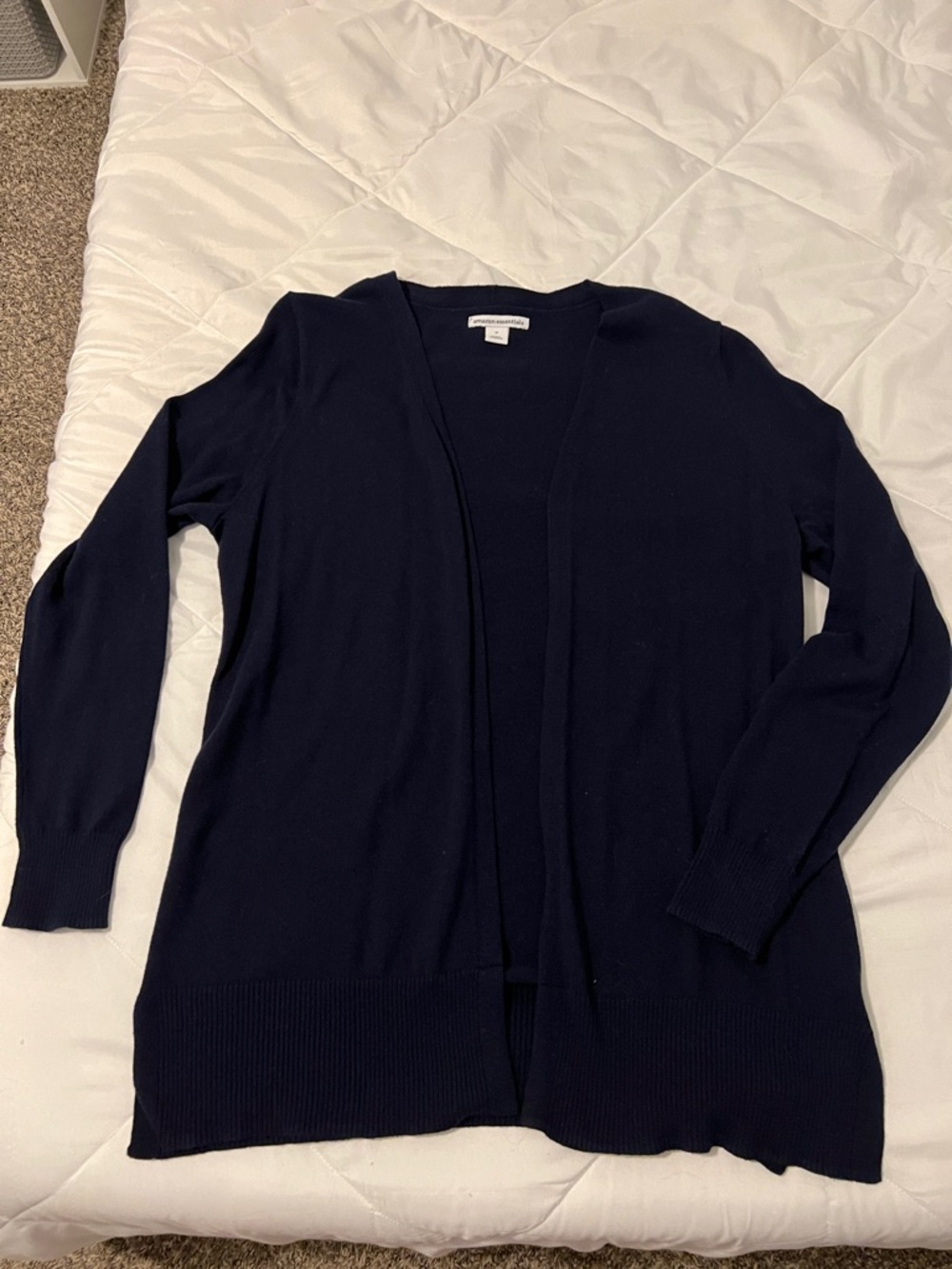 Open-Front Navy Women’s Sweater Cardigan